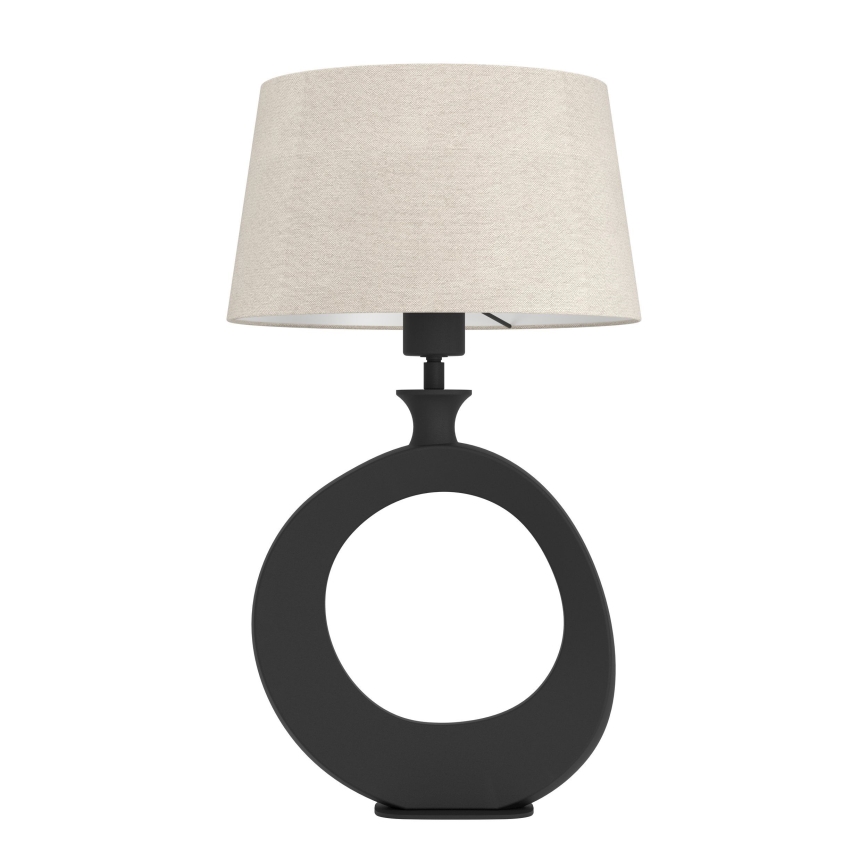 Eglo - Galda lampa 1xE27/60W/230V 52,5 cm melna/krēmkrāsa