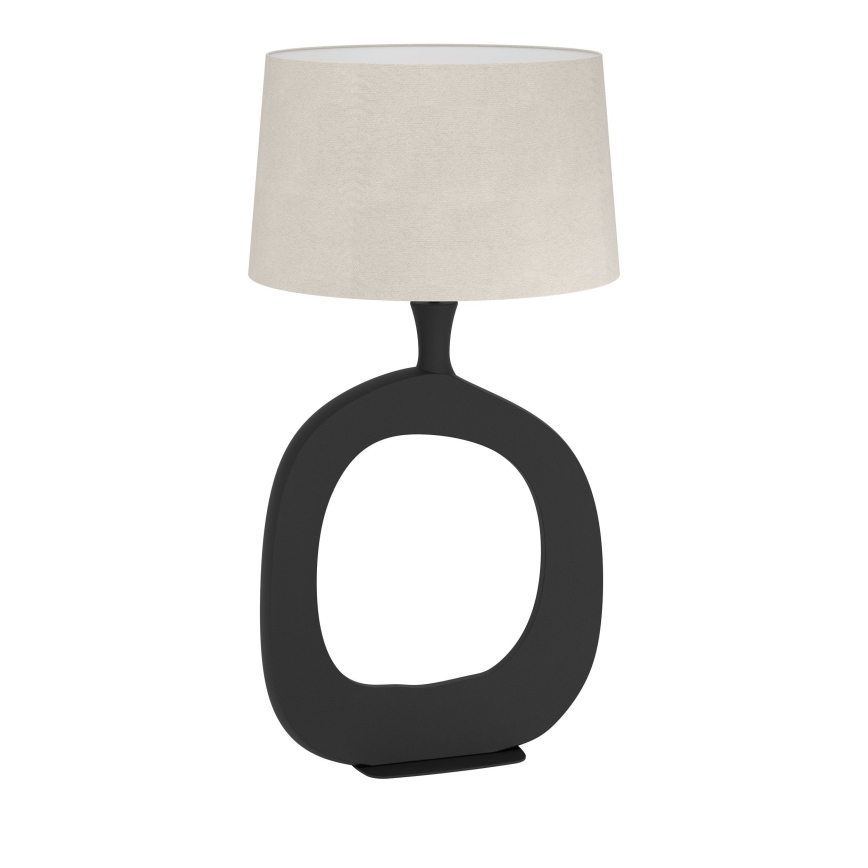 Eglo - Galda lampa 1xE27/60W/230V 88 cm melna/krēmkrāsa