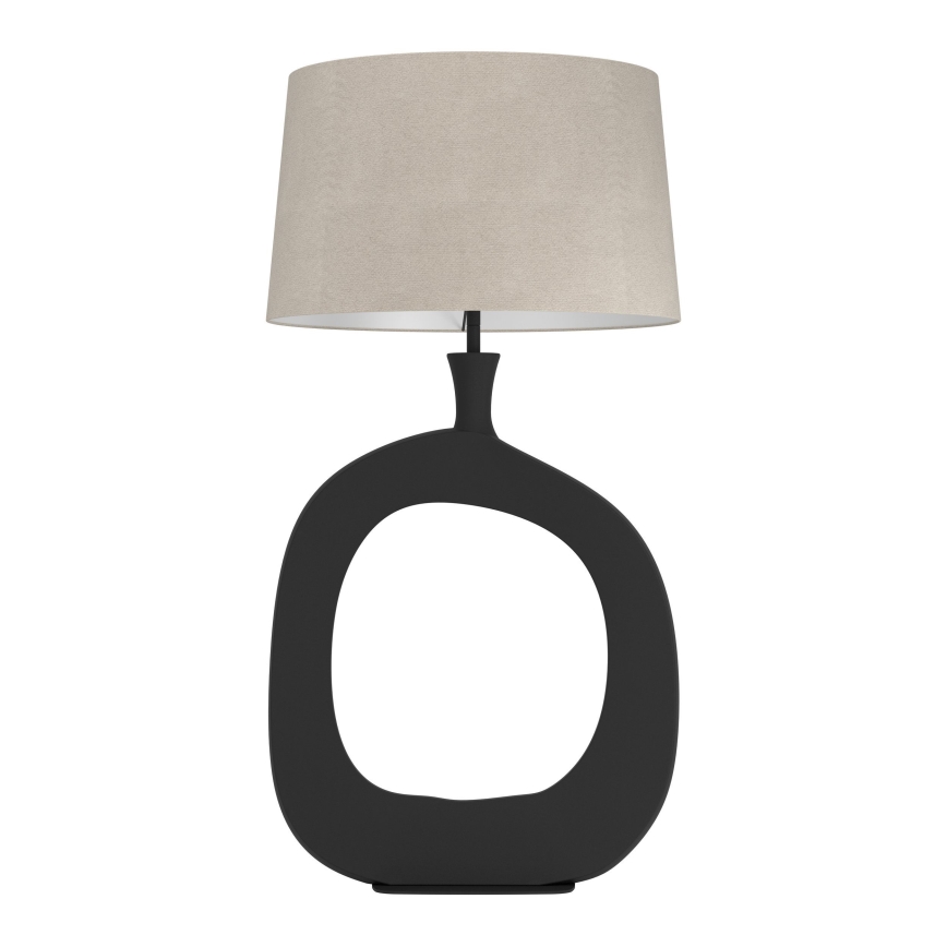 Eglo - Galda lampa 1xE27/60W/230V 88 cm melna/krēmkrāsa