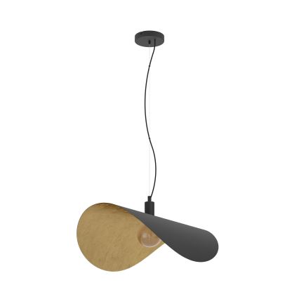 Eglo - Lustra ar auklu 1xE27/40W/230V 80 cm melna/zelta