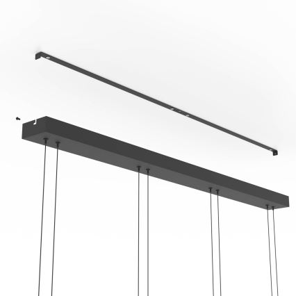 Eglo - LED regulējama lustra uz kabeļa 4xLED/5,8W/230V melna/dūmakaina