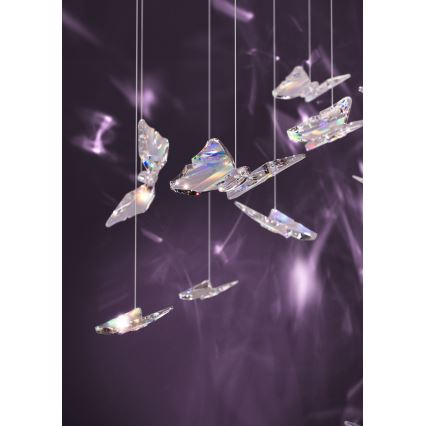 Eglo - LED aptumšojama lustra uz kabeļa 6xLED/4,2W/230V melna/caurspīdīga