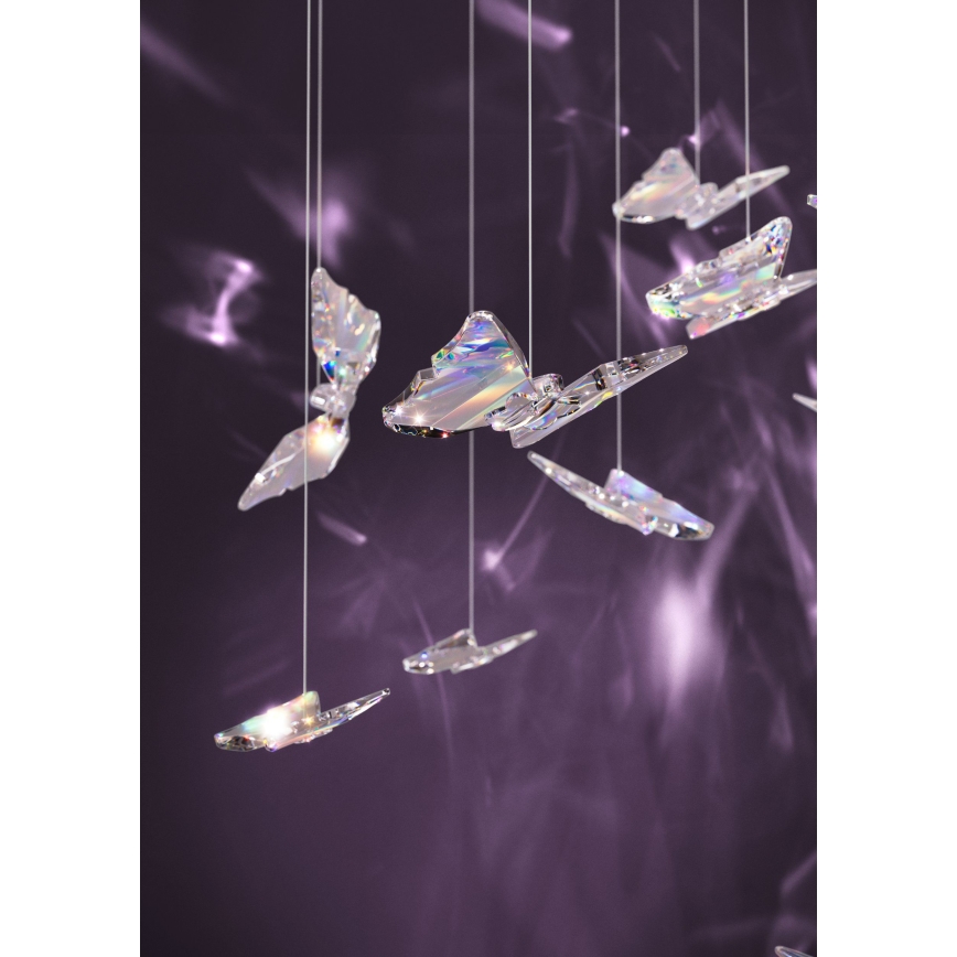 Eglo - LED aptumšojama lustra uz kabeļa 6xLED/4,2W/230V melna/caurspīdīga