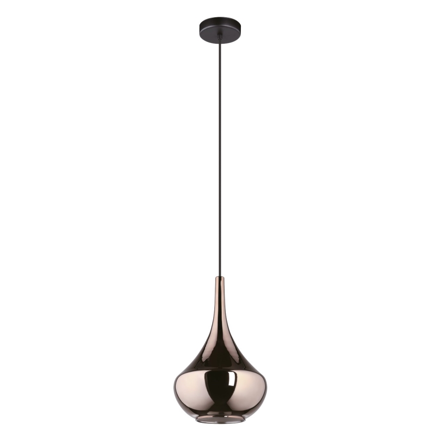 Eglo - pakaramā lampa uz vada 1xE27/28W/230V, vara apdare