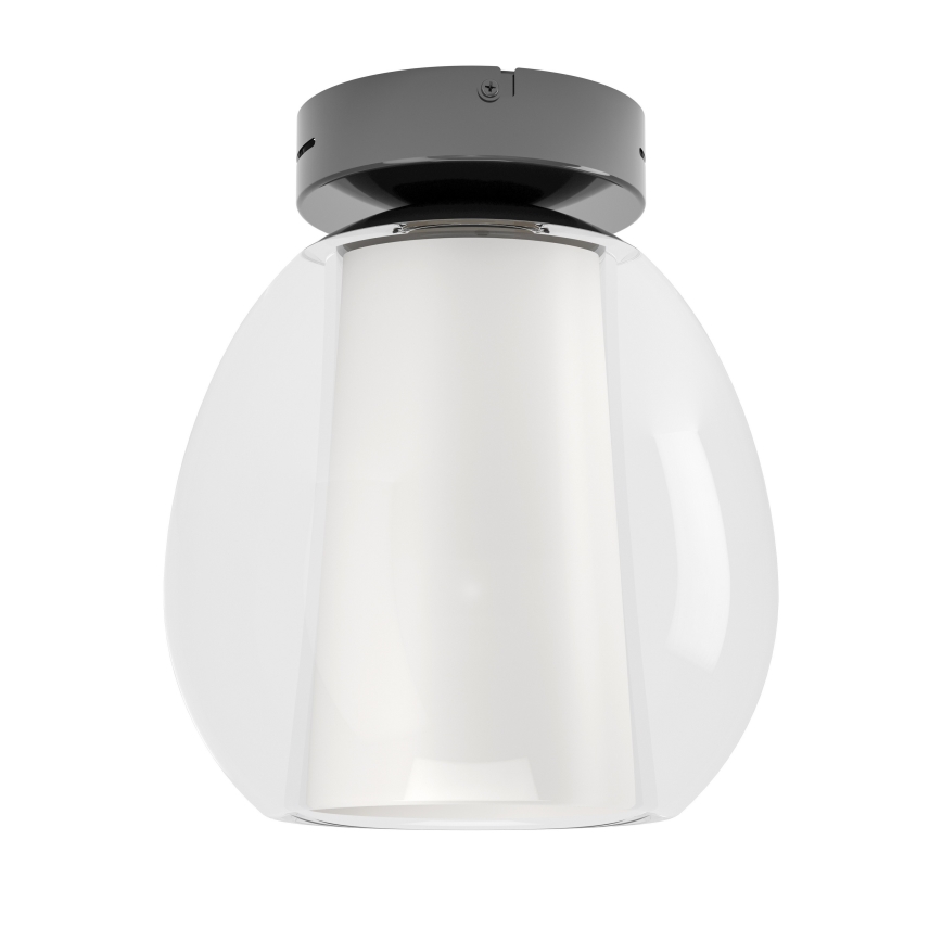 Eglo - regulējama LED griestu lampa LED/5,5W/230V + LED/1,6W 2200-6500K Ø 25 cm melns hroms + tālvadība