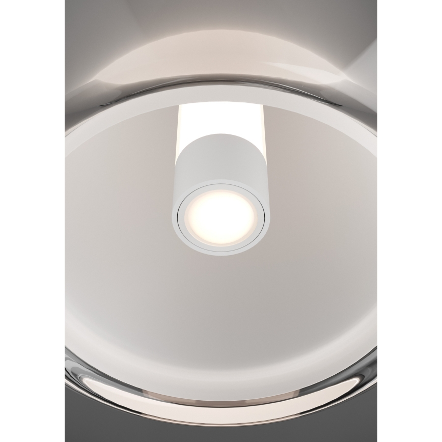 Eglo - LED regulējama lustra uz troses LED/7W/230V + LED/1,6W 2200-6500K spīdīgs hroms