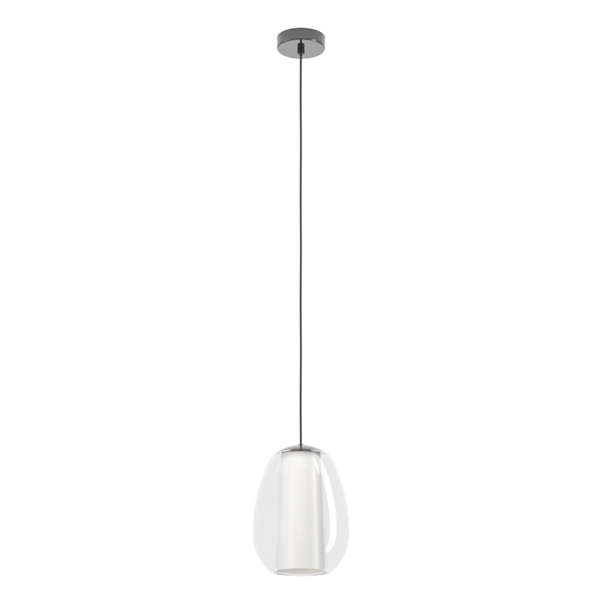 Eglo - LED dimmējama lustra uz trosītes LED/7W/230V + LED/1,6W 2200-6500K melna hromēta apdare