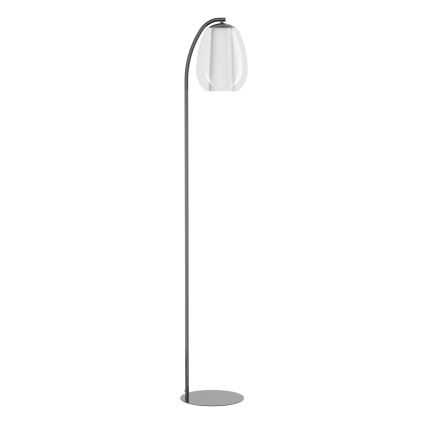 Eglo - Regulējama grīdas lampa LED/7W/230V + LED/1,6W 2200-6500K melns hroms