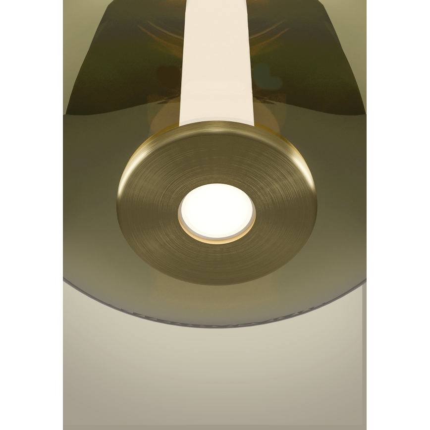 Eglo - LED pakaramā lampa uz kabeļa ar regulējamu spilgtumu LED/5,5W/230V + LED/1,6W 2200-6500K pr. 21 cm zelta