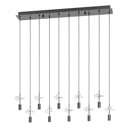 Eglo - LED lustrs uz troses 10xLED/2,6W/230V 2200/3000/4000K spīdīgs hroms