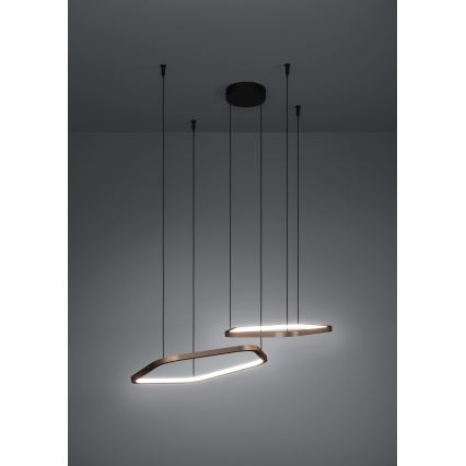 Eglo - LED regulējama lustra uz troses LED/30W/230V 2200-6500K misiņš + tālvadība
