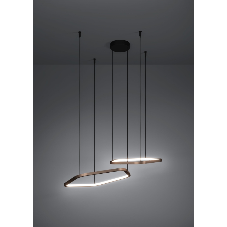 Eglo - LED regulējama lustra uz troses LED/30W/230V 2200-6500K misiņš + tālvadība