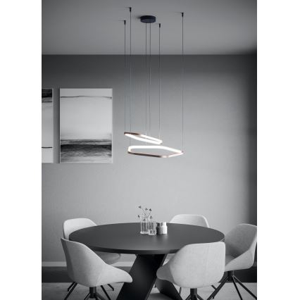 Eglo - LED regulējama lustra uz troses LED/30W/230V 2200-6500K misiņš + tālvadība