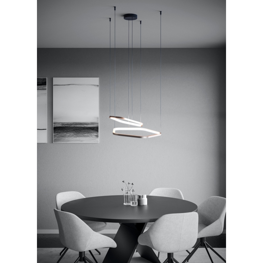 Eglo - LED regulējama lustra uz troses LED/30W/230V 2200-6500K misiņš + tālvadība