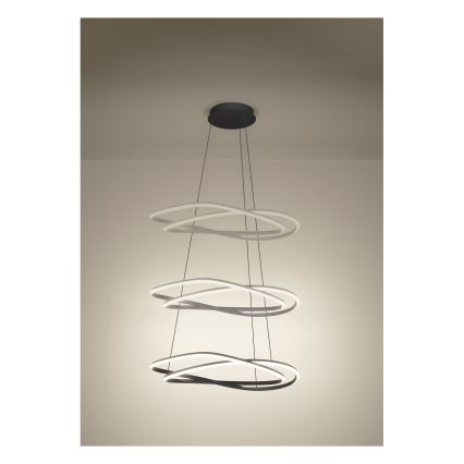 Eglo - LED aptumšojama lustra ar trosi LED/60W/230V 2200-6500K pelēka + tālvadības pults