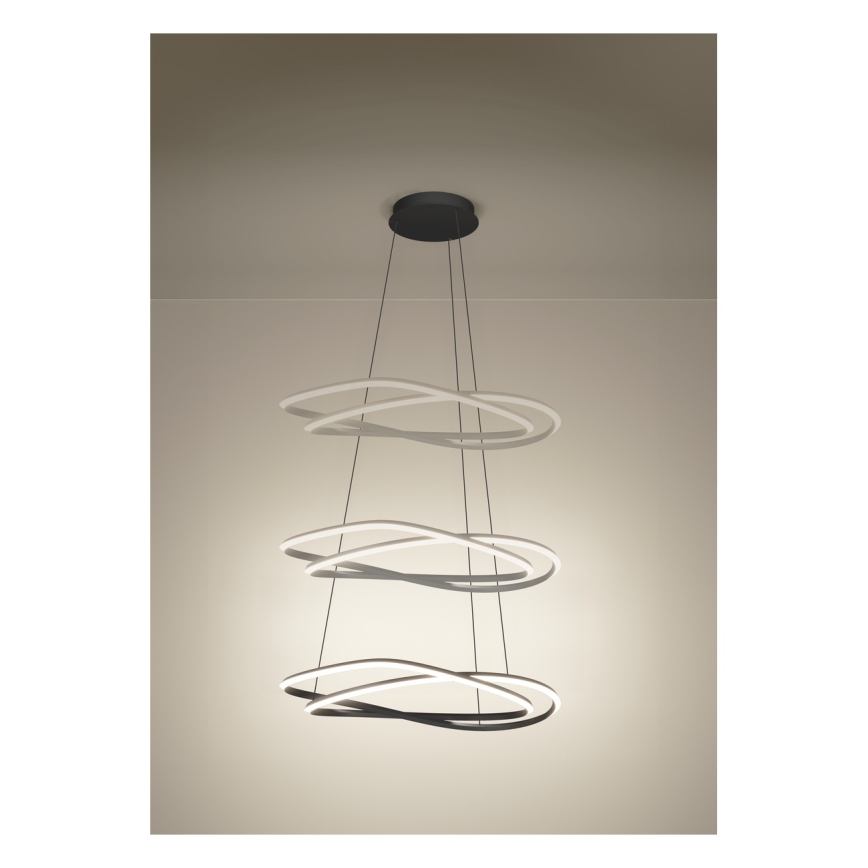 Eglo - LED aptumšojama lustra ar trosi LED/60W/230V 2200-6500K pelēka + tālvadības pults