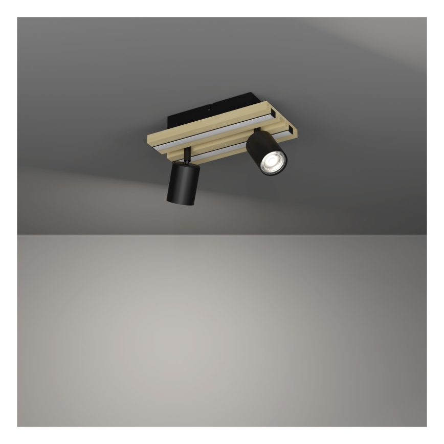 Eglo - LED virziena gaismeklis 2xLED/2,2W/230V + 2xLED/1,2W + 2xLED/2W bēšs/melns