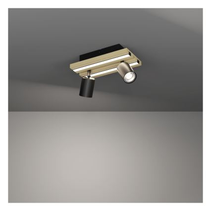 Eglo - LED virziena gaismeklis 2xLED/2,2W/230V + 2xLED/1,2W + 2xLED/2W bēšs/melns