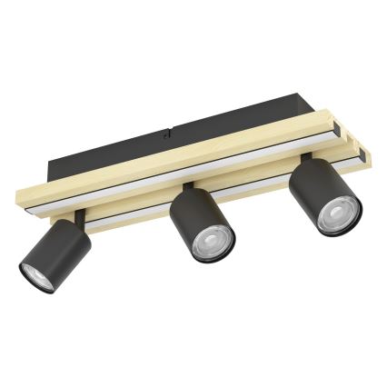 Eglo - LED virziena gaismeklis 3xLED/2,2W/230V + 2xLED/1,2W + 2xLED/2W bēšs/melns