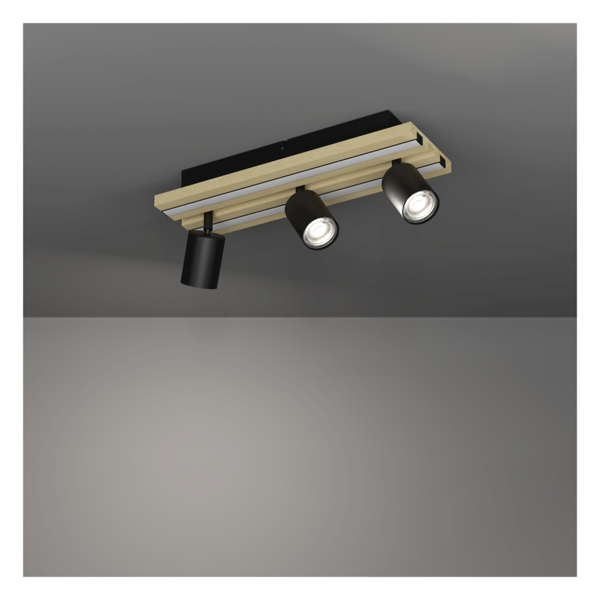 Eglo - LED virziena gaismeklis 3xLED/2,2W/230V + 2xLED/1,2W + 2xLED/2W bēšs/melns