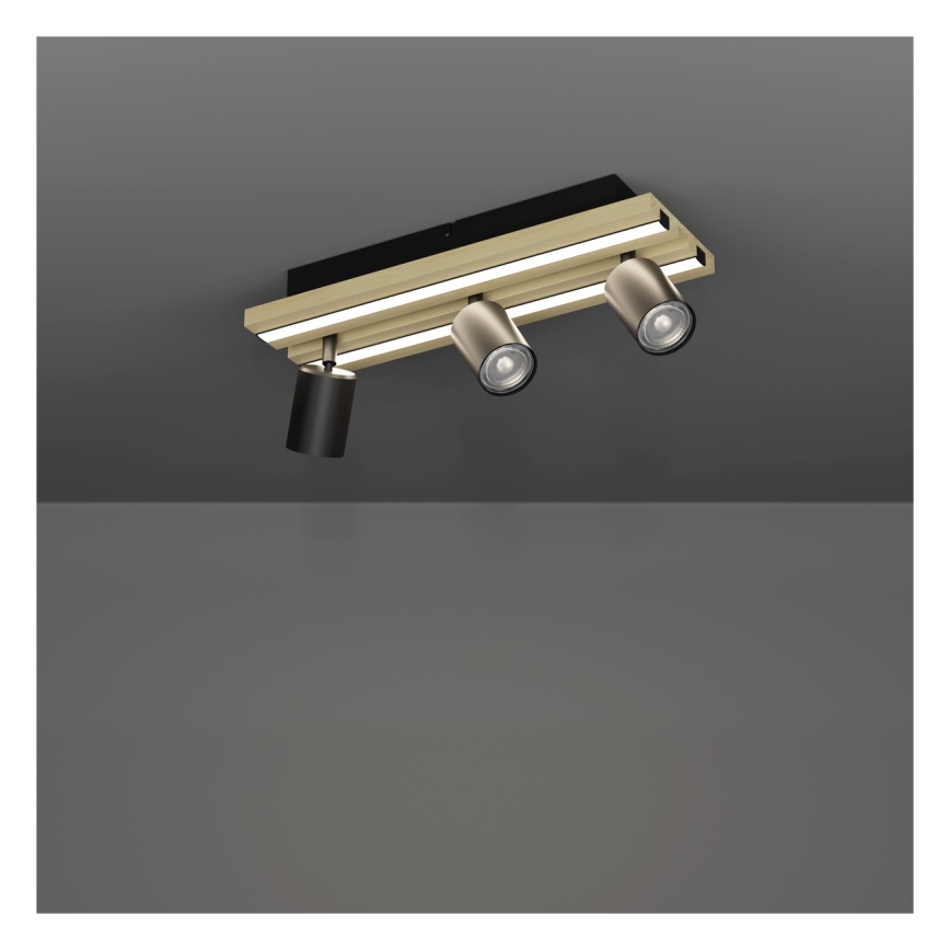 Eglo - LED virziena gaismeklis 3xLED/2,2W/230V + 2xLED/1,2W + 2xLED/2W bēšs/melns