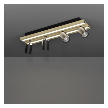 Eglo - LED spotgaismeklis 4xLED/2,2W/230V + 2xLED/1,2W + 2xLED/2W bēšs/melns