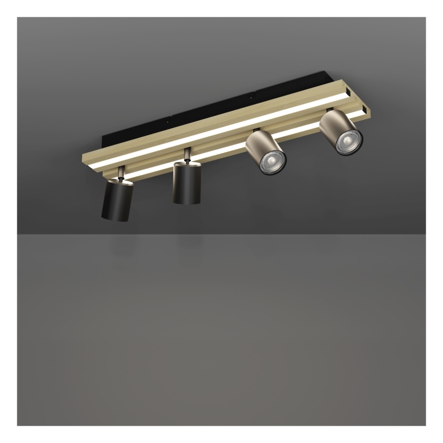 Eglo - LED spotgaismeklis 4xLED/2,2W/230V + 2xLED/1,2W + 2xLED/2W bēšs/melns