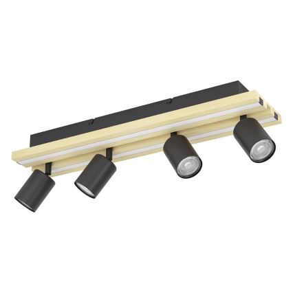 Eglo - LED virziena gaismeklis 4xLED/2,2W/230V + 2xLED/1,2W + 2xLED/2W bēšs/melns