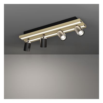 Eglo - LED virziena gaismeklis 4xLED/2,2W/230V + 2xLED/1,2W + 2xLED/2W bēšs/melns