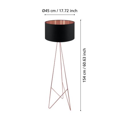 Eglo - Stāvlampa 1xE27/60W/230V