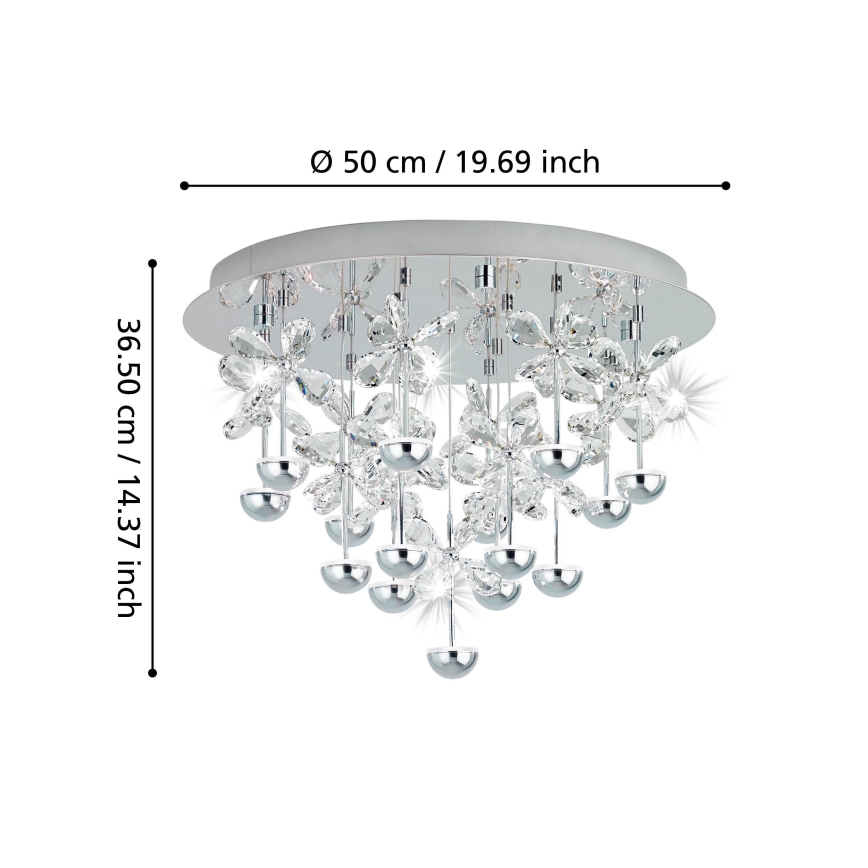 Eglo - LED regulējams griestu gaismeklis LED/27W/230V