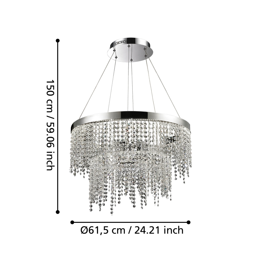 Eglo - LED Aptumšojama lustra ar auklu LED/45W/230V