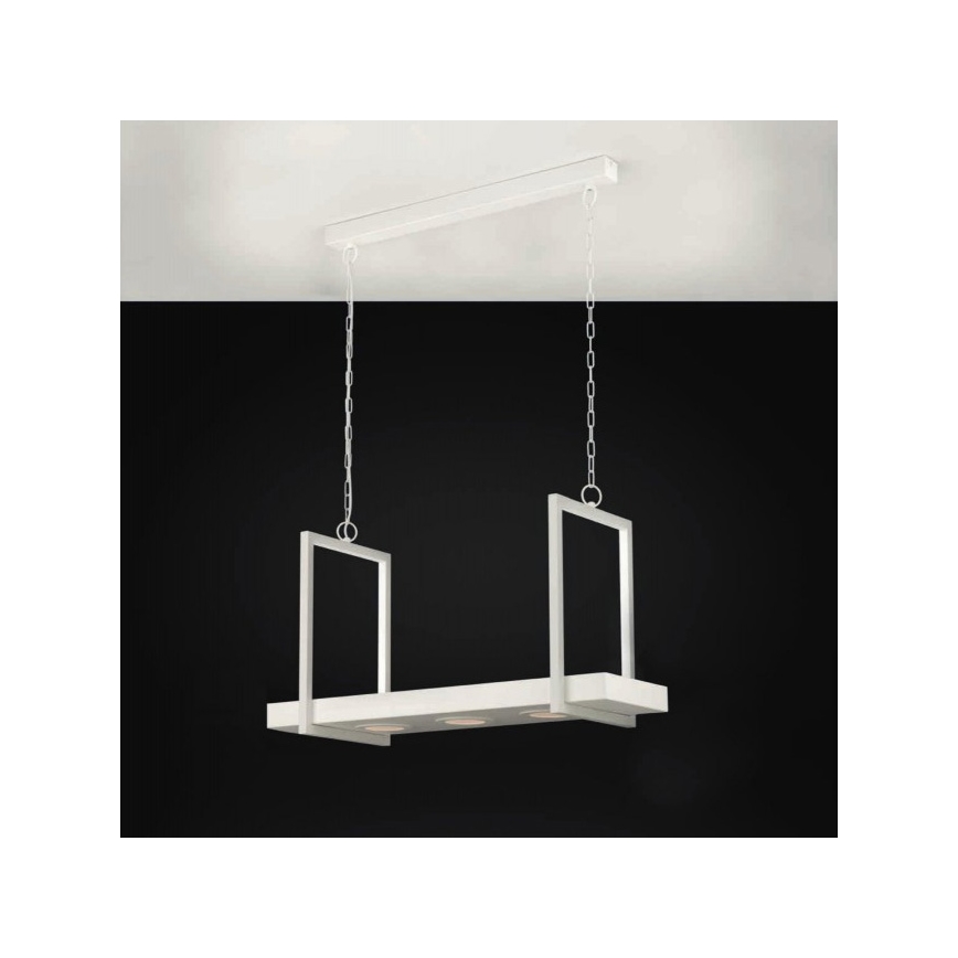 Eglo 39301 - Regulējams LED RGBW lustrs uz ķēdes ar plauktu CALAMONA 3xLED/6W/230V + tālvadības pults