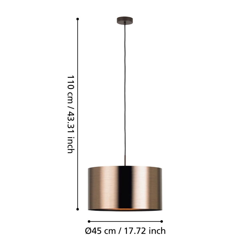 Eglo - Lustra ar auklu 1xE27/60W/230V varš