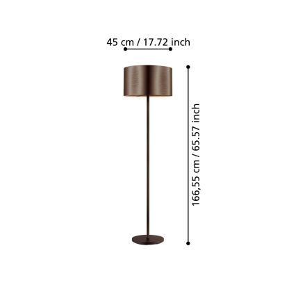 Eglo - Grīdas stāvlampa 1xE27/60W/230V varš