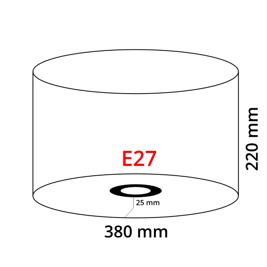 Eglo 39366 - Abažūrs NADINA 1 E27 diametrs 38 cm zaļs