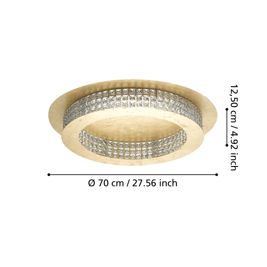 Eglo - LED Aptumšojama griestu lampa LED/44W/230V