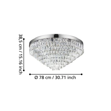 Eglo - Griestu gaismeklis 16xE14/40W/230V
