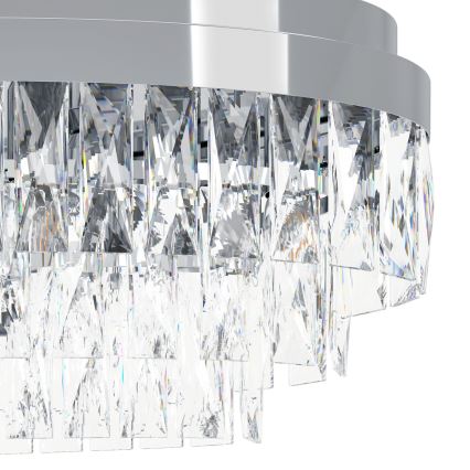 Eglo - Lustra ar ķēdi 10xE14/40W/230V spīdīgi hromēts