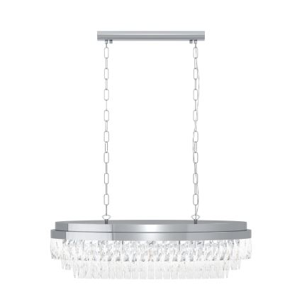 Eglo - Lustra ar ķēdi 10xE14/40W/230V spīdīgi hromēts