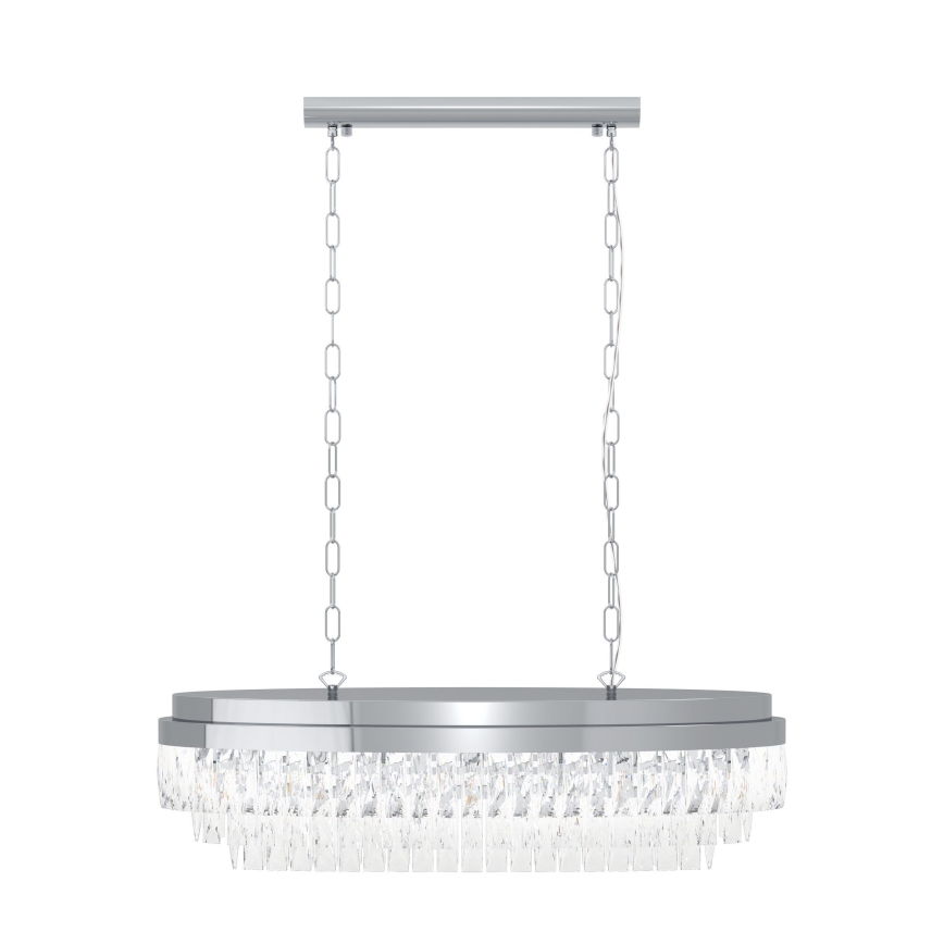 Eglo - Lustra ar ķēdi 10xE14/40W/230V spīdīgi hromēts