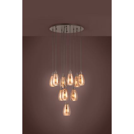 Eglo - Lustra ar auklu 10xE27/60W/230V