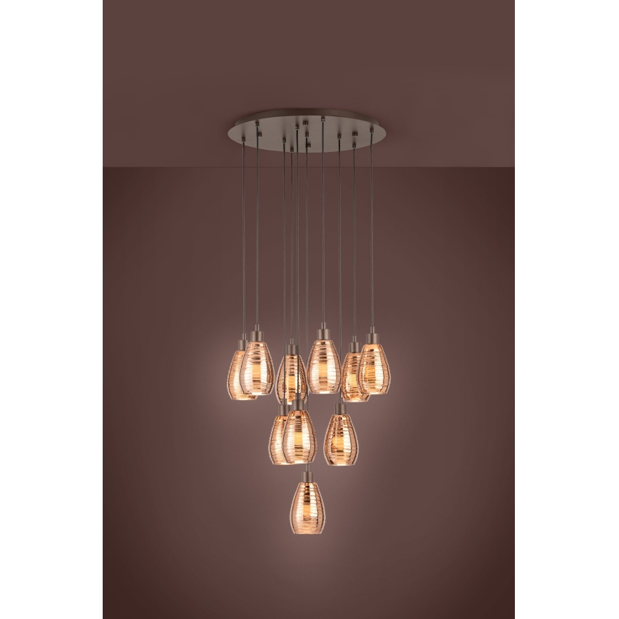 Eglo - Lustra ar auklu 10xE27/60W/230V