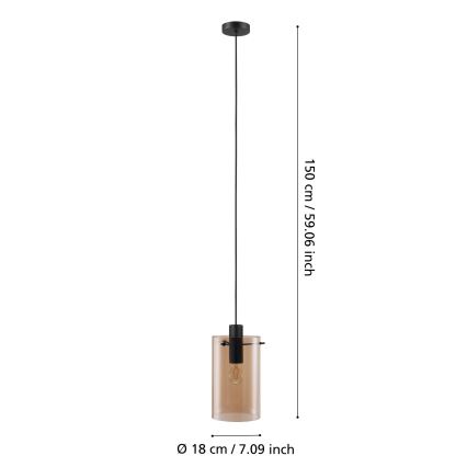 Eglo - Lustra ar auklu 1xE27/40W/230V