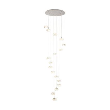 Eglo - LED Kristāla aptumšojamā lustra uz auklas 17xLED/4,5W/230V