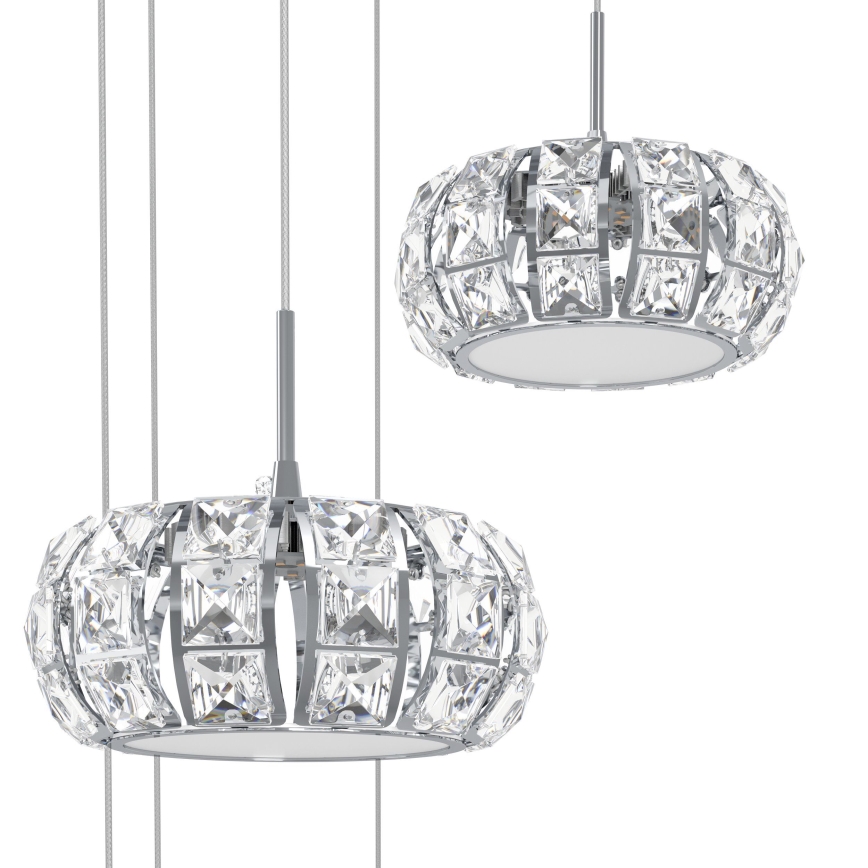Eglo - LED Kristāla aptumšojamā lustra uz auklas 17xLED/4,5W/230V