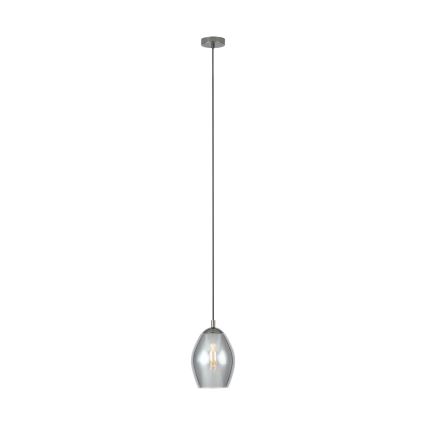 Eglo - Lustra ar auklu 1xE27/60W/230V dūmakains