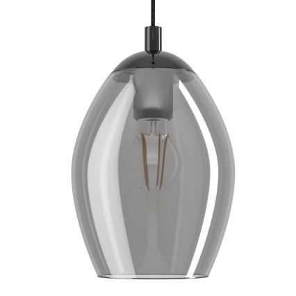 Eglo - Lustra ar auklu 1xE27/60W/230V dūmakains
