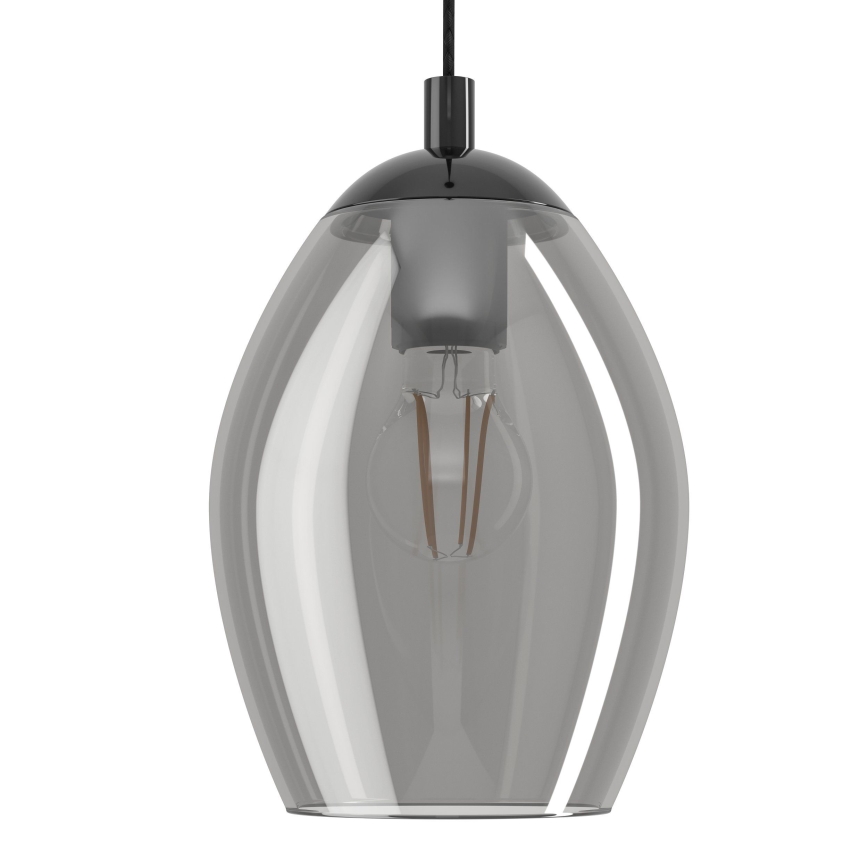 Eglo - Lustra ar auklu 1xE27/60W/230V dūmakains