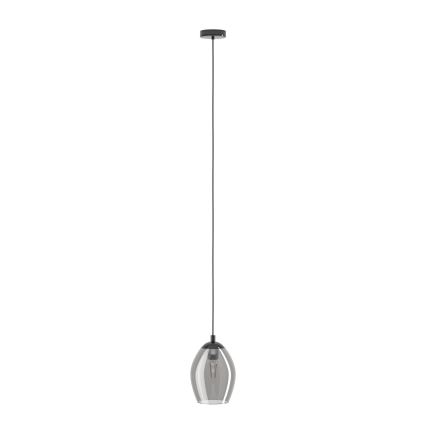 Eglo - Lustra ar auklu 1xE27/60W/230V dūmakains